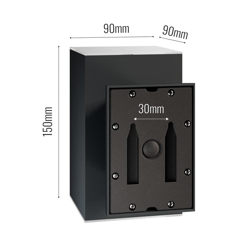 Oxford Up & Down Solar Wall Light view 2