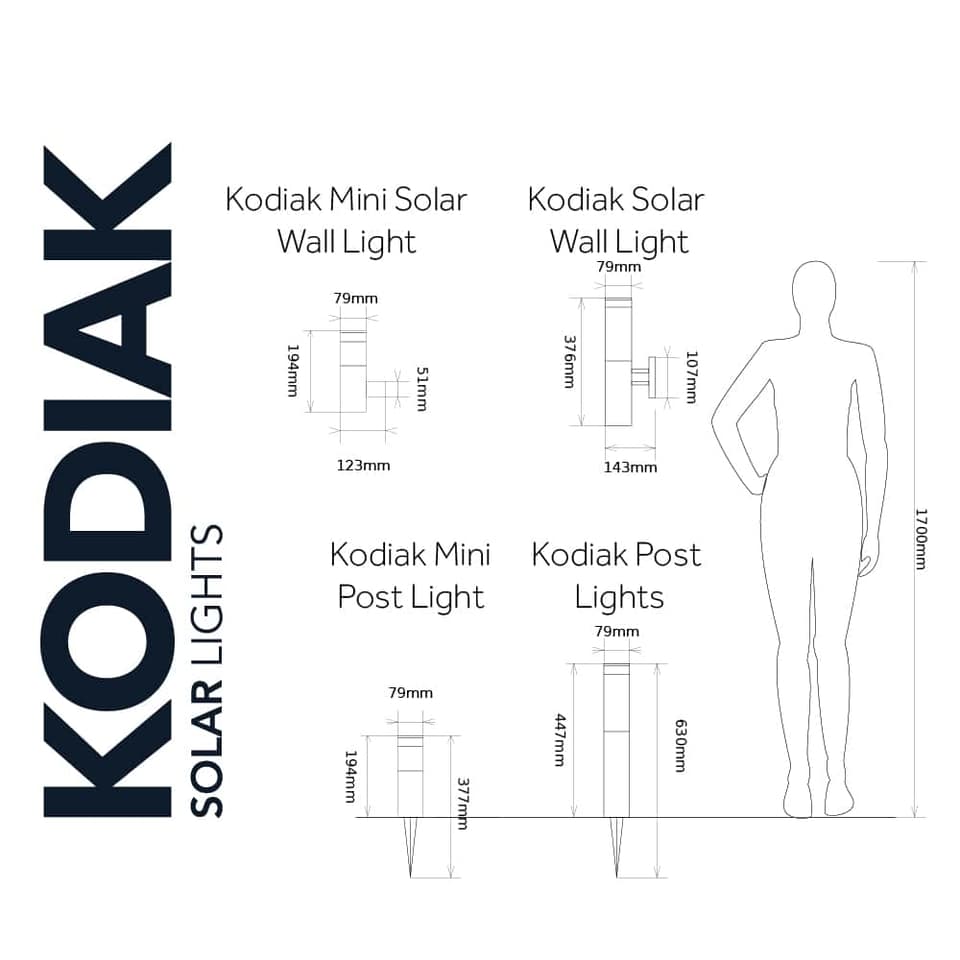 Kodiak Mini Solar Wall Light view 5