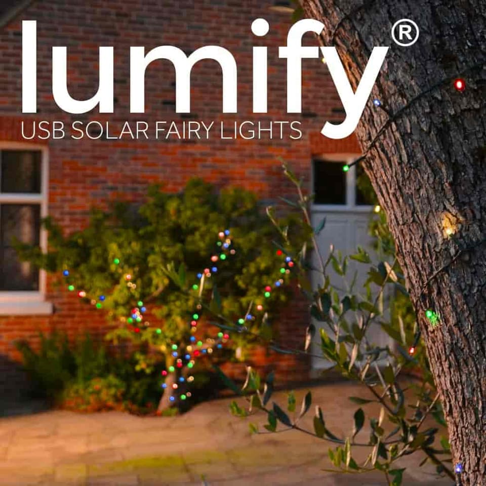Lumify USB Solar Fairy Lights - Multicolour 100 LEDs view 12