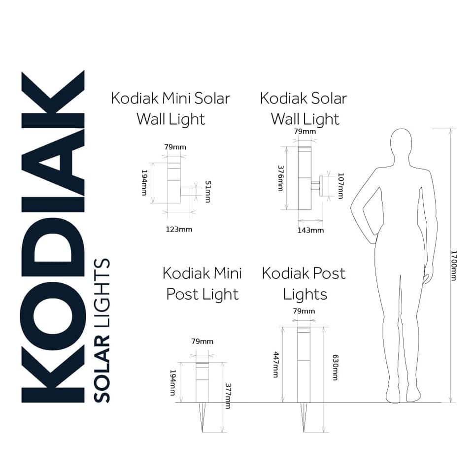 Kodiak Solar Wall Light view 6