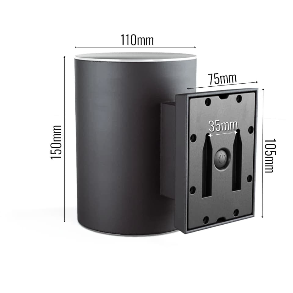 Grantham Up & Down Solar Wall Light view 8