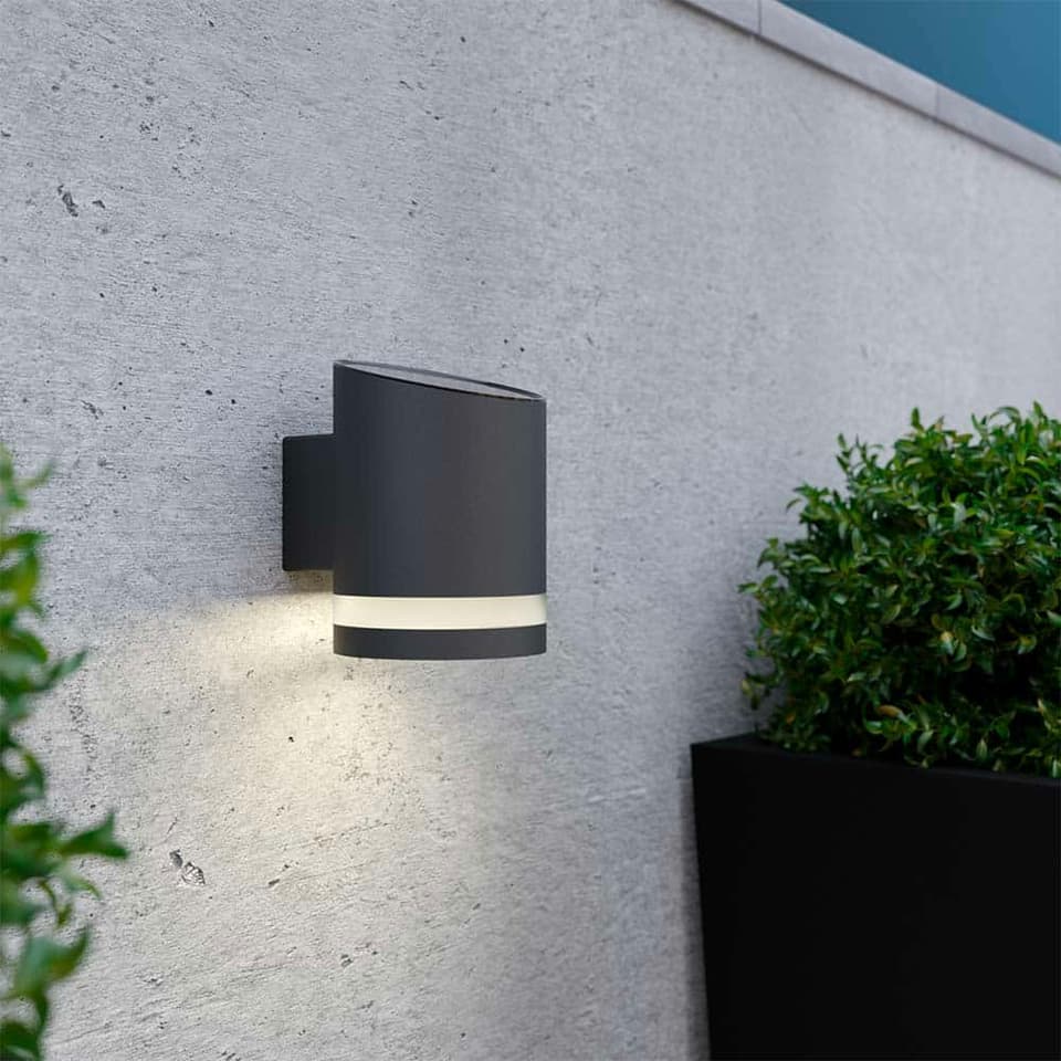 Truro Solar Wall Light - Anthracite Edition view 3
