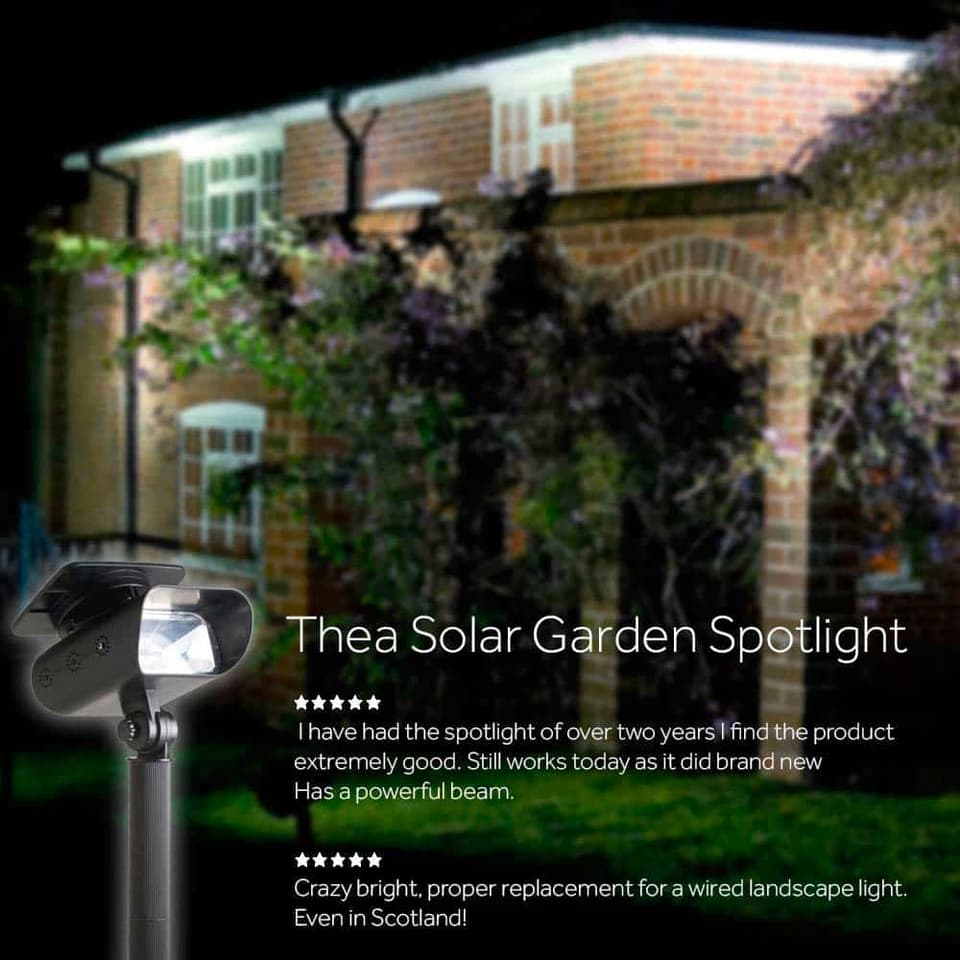 Thea Solar Garden Spotlight view 7