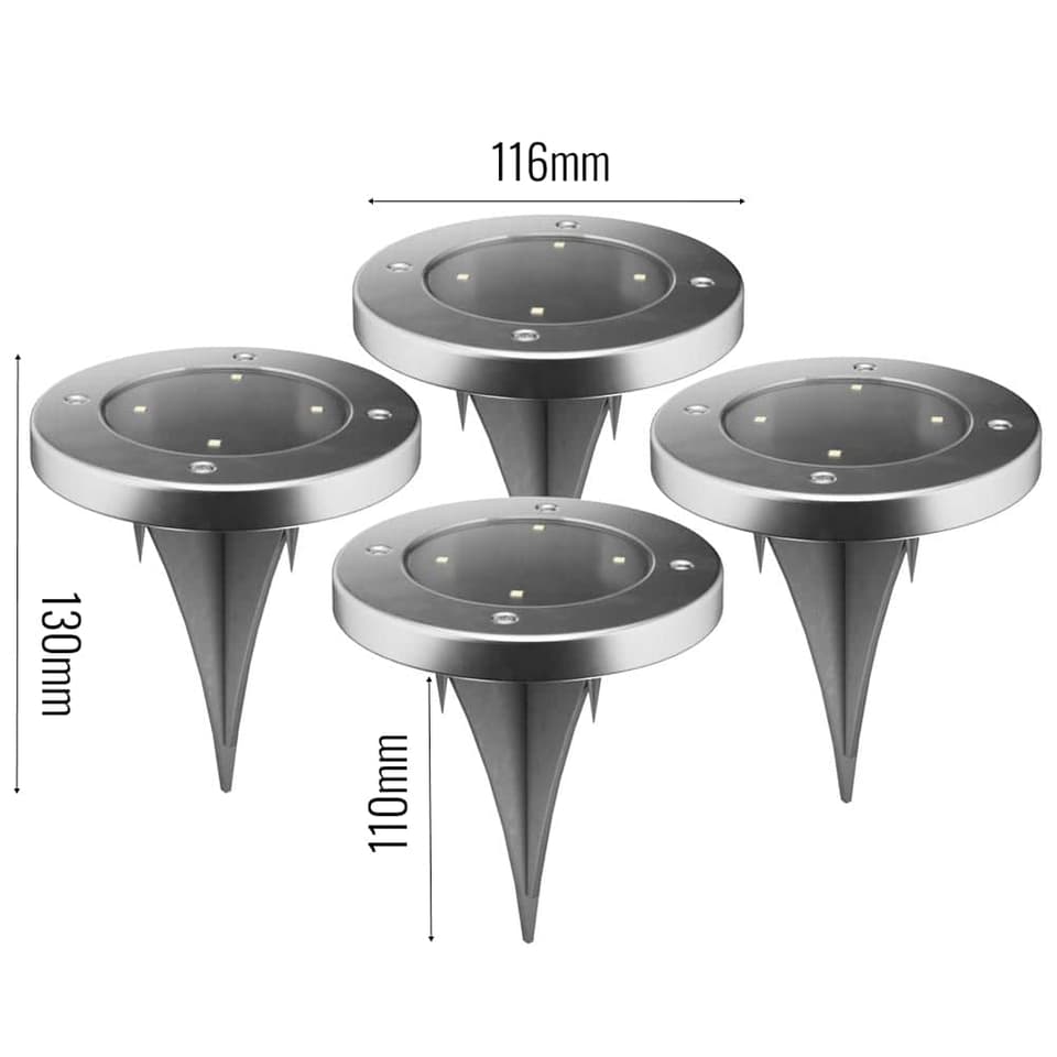 Set of 4 Mirage Solar Deck lights view 3