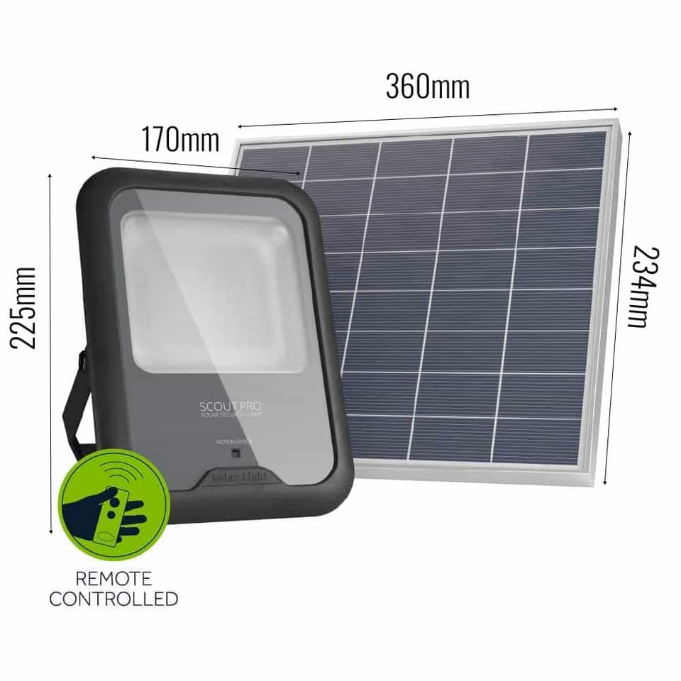 Scout Pro Solar Floodlight - Black Edition view 2