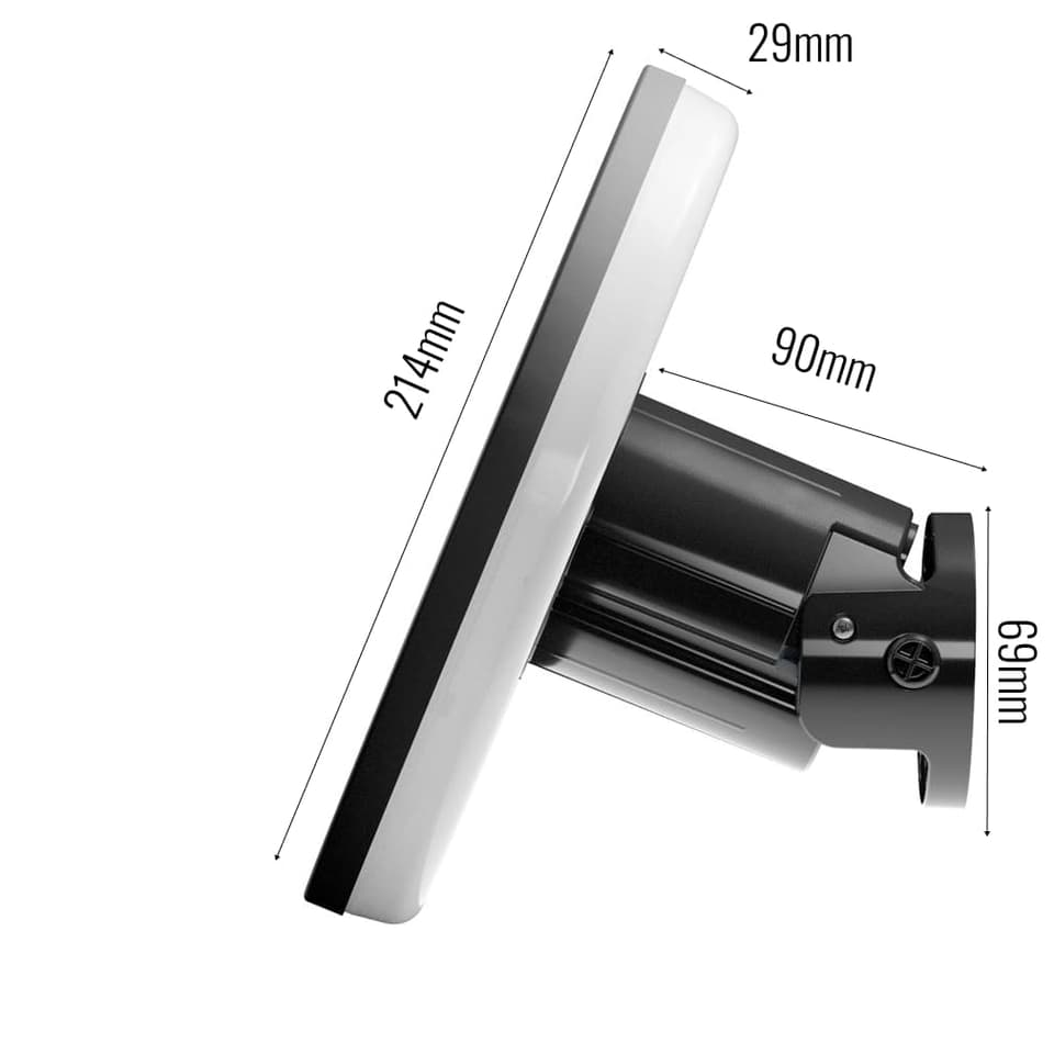 Halo Solar Wall Light view 2