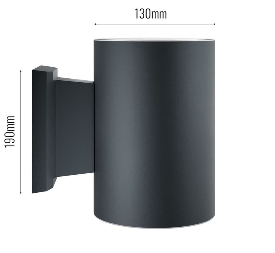 Grantham XL USB Up & Down Solar Wall Light view 3