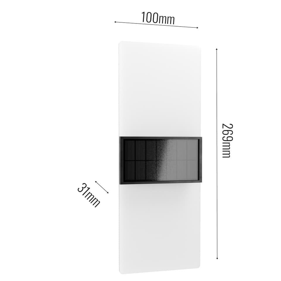 Gemini XL Solar Wall Lights (Set Of 2) view 2