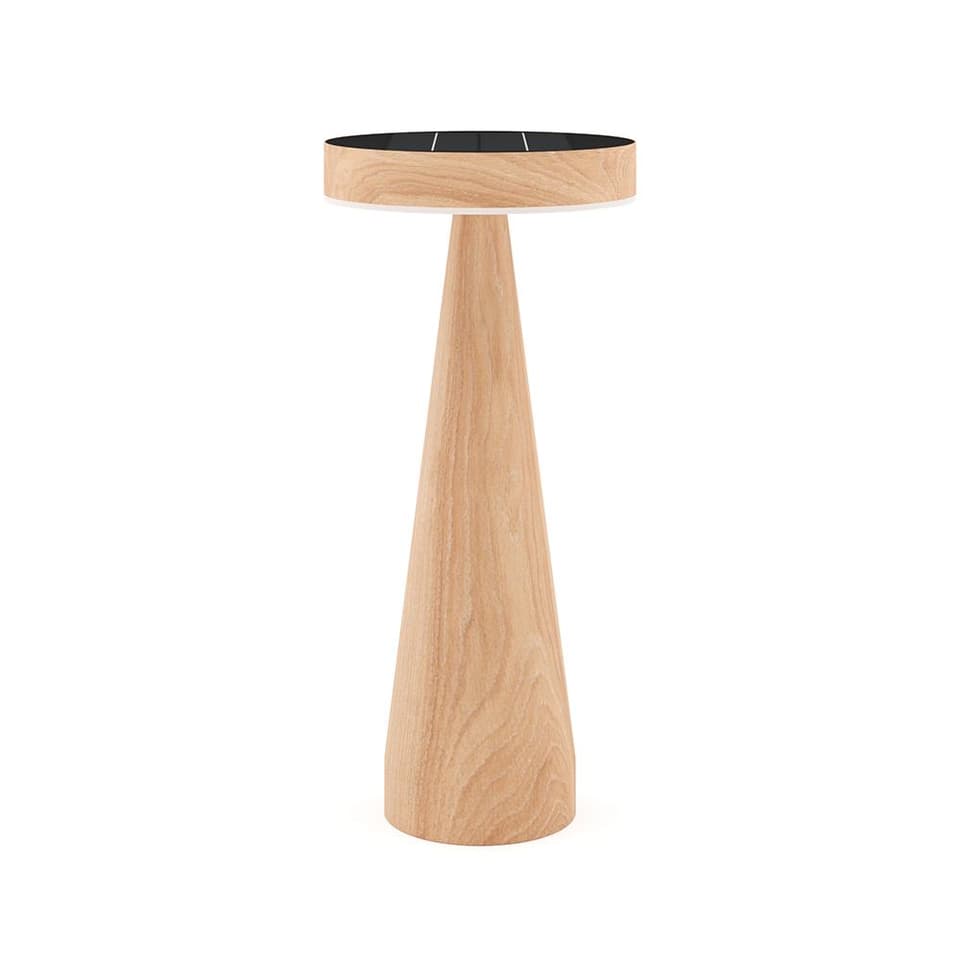 Seattle USB Solar Table Lamp - Oak Edition view 2