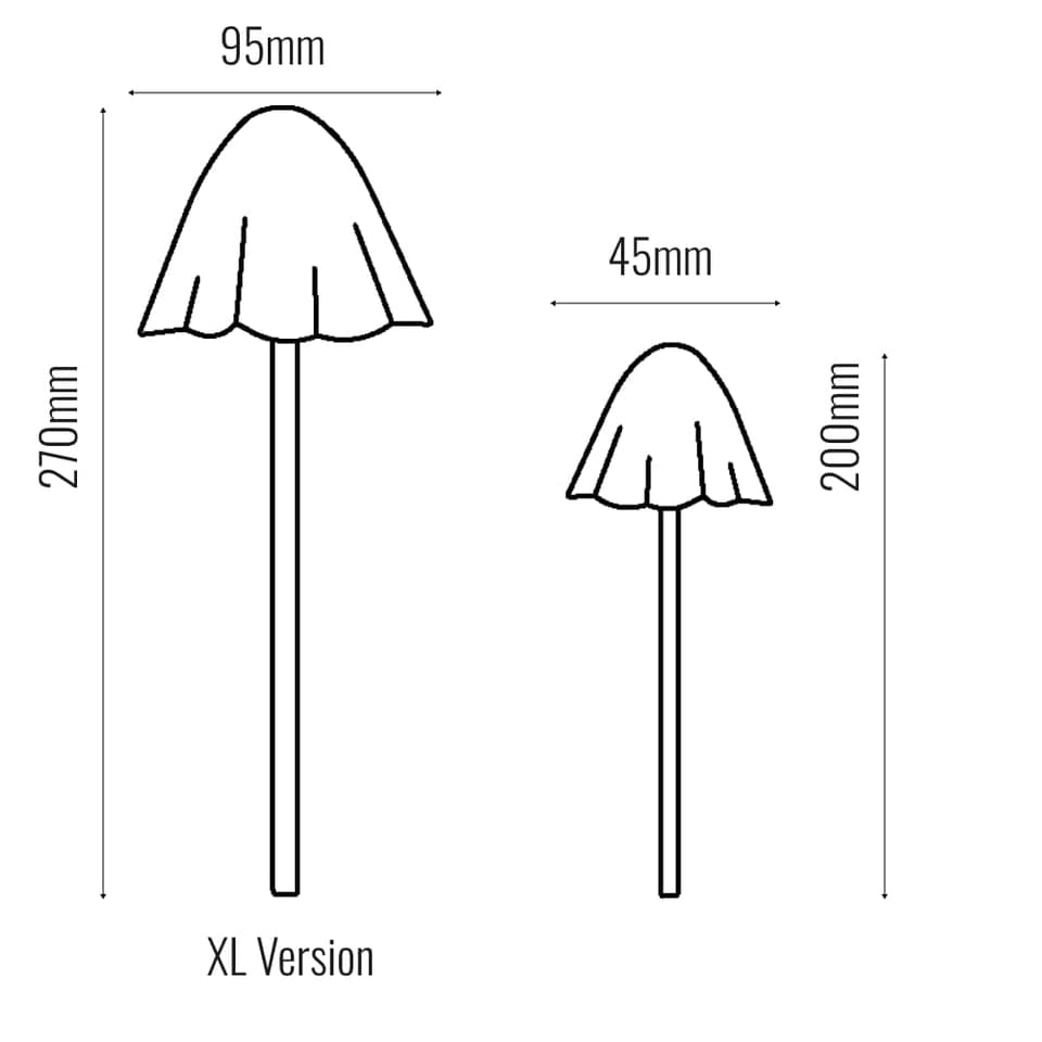 Forest XL Solar Mushroom Lights - Set of 6 view 3