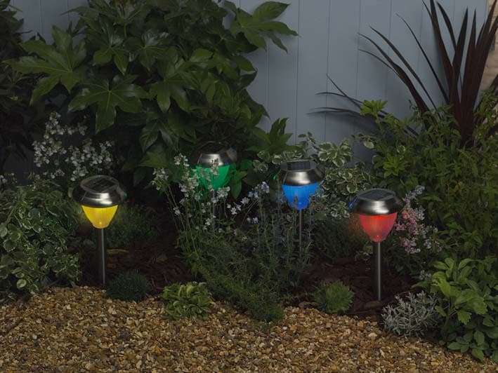 Dual Function Stainless Steel Solar Lights (8-Pack) view 2