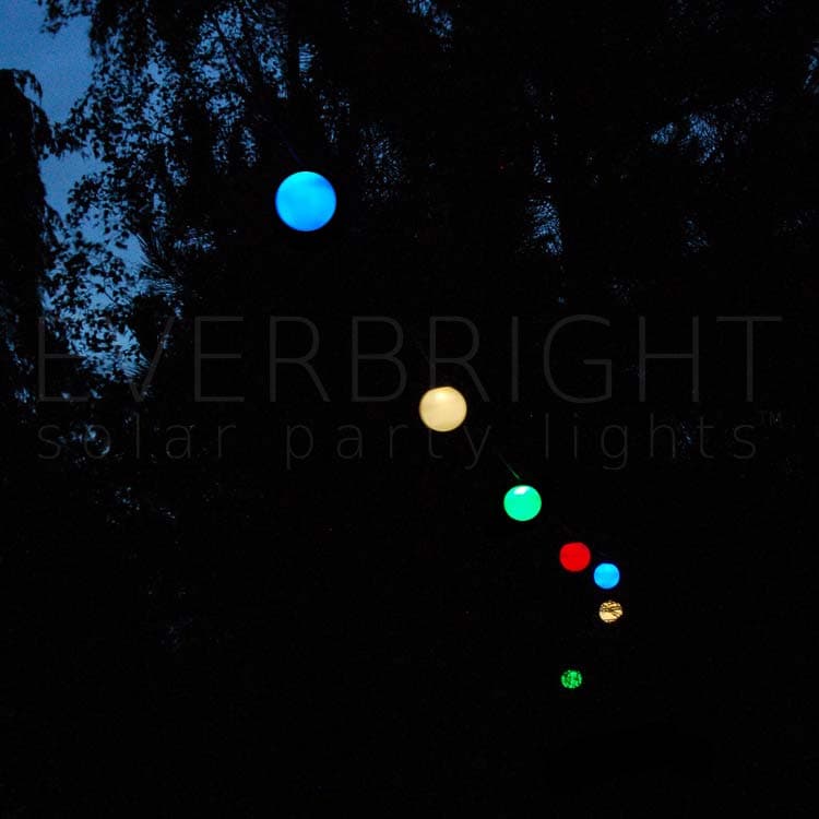 Everbright Solar Party Lights - 20 Multicoloured Balls view 5