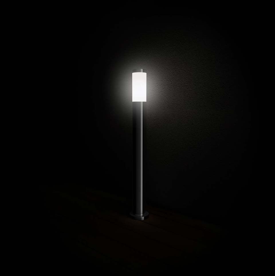 Durham Solar Post Light view 2