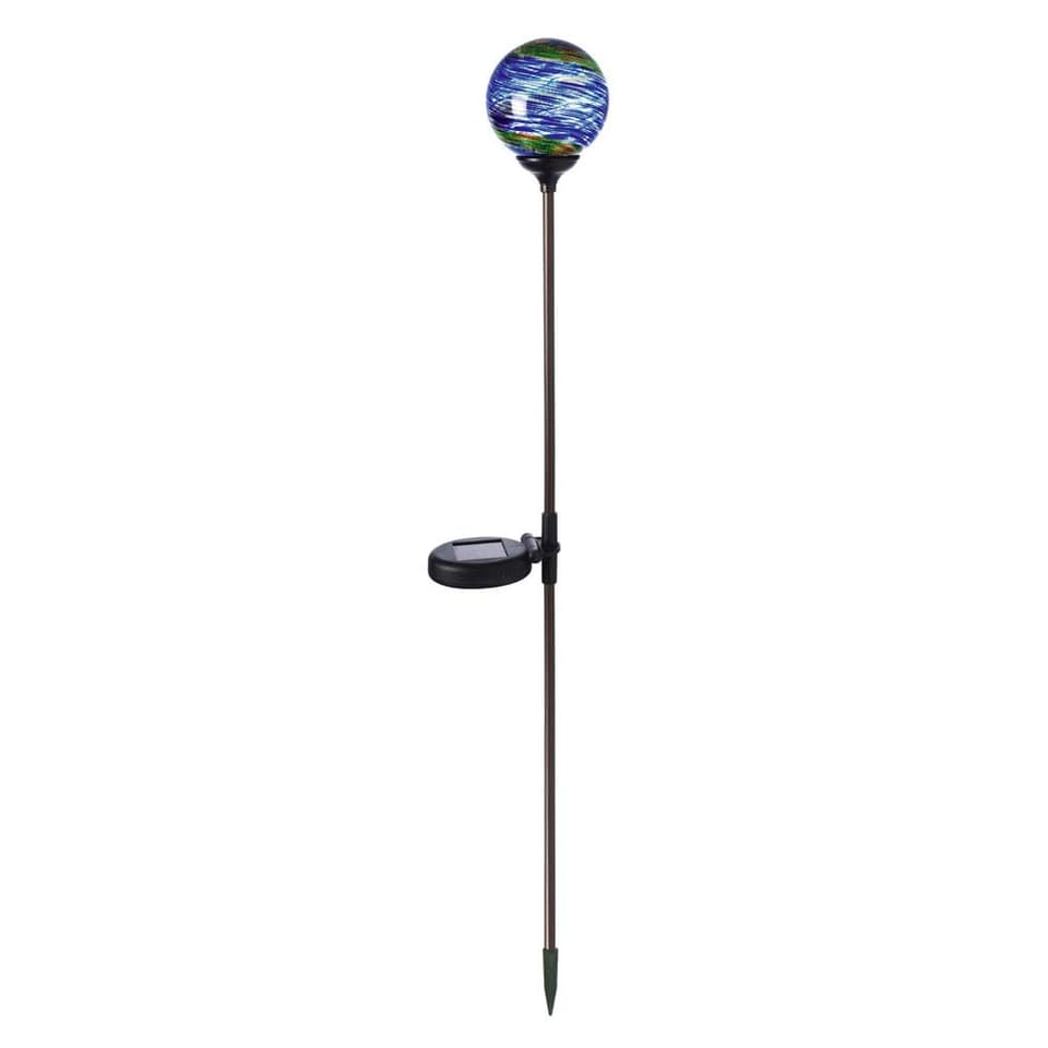 Murano Solar Garden Globe - Midnight view 2