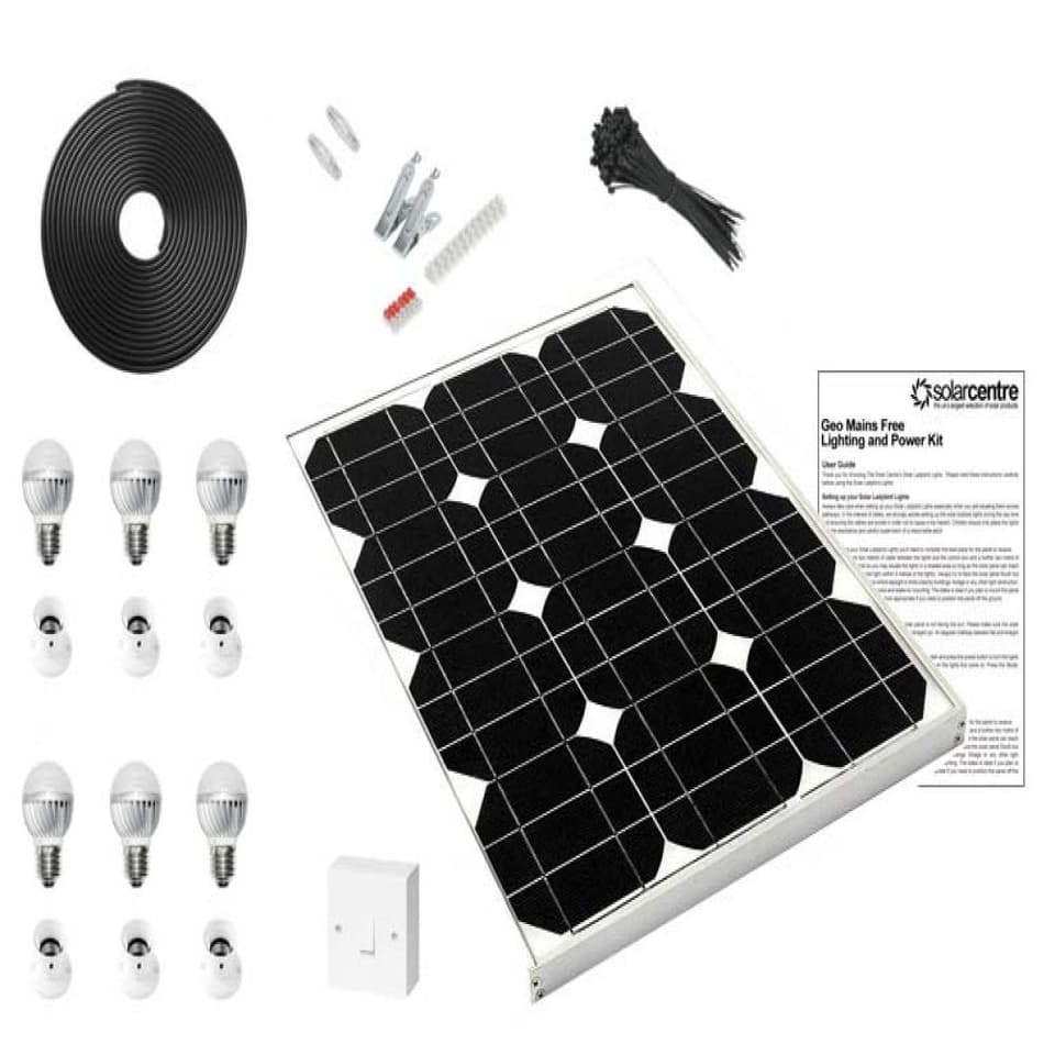 Geo 4 - Mains Free Solar Lighting Kit view 1