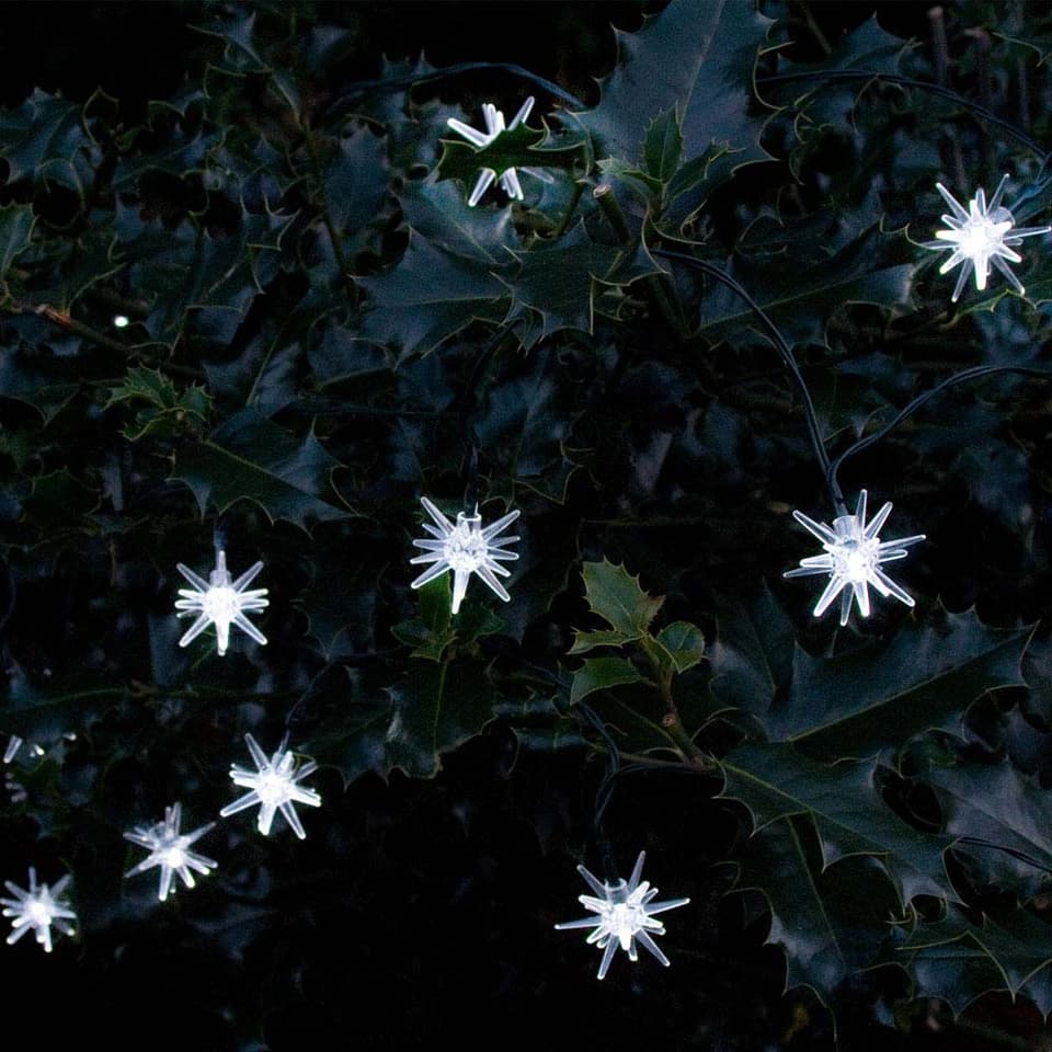 Starburst Solar String Lights White view 1