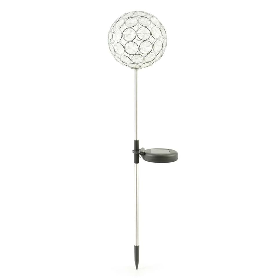 Aria Solar Crystal Ball Stake Light view 1