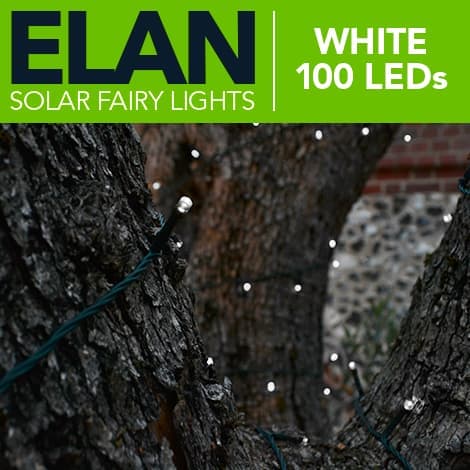 Elan Solar Fairy Lights - White 100 LEDs view 1
