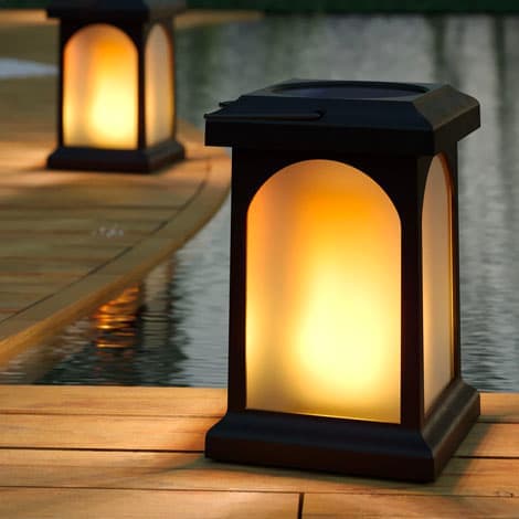 TrueFlame USB Solar Crook Lantern view 1