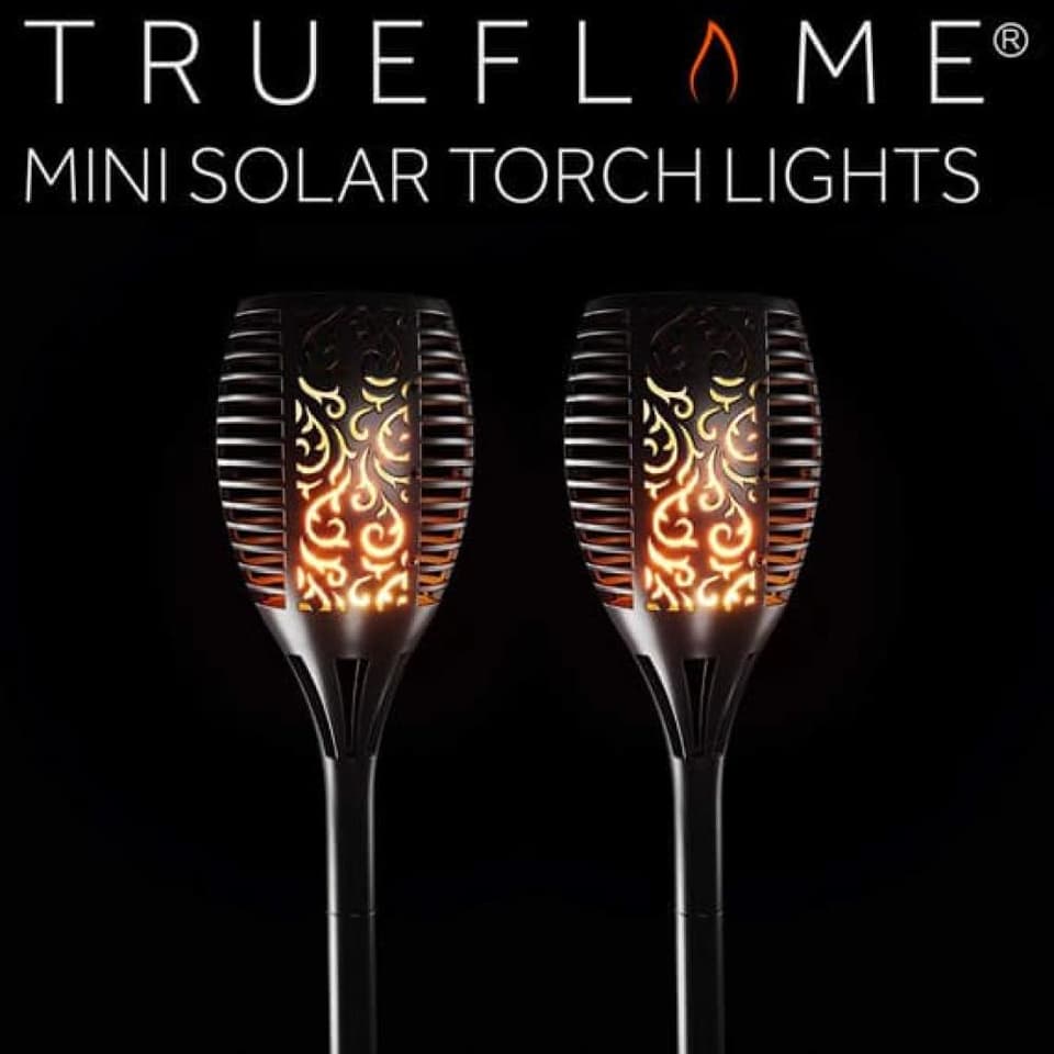 TrueFlame Mini Solar Torch Light - 2 Pack view 1