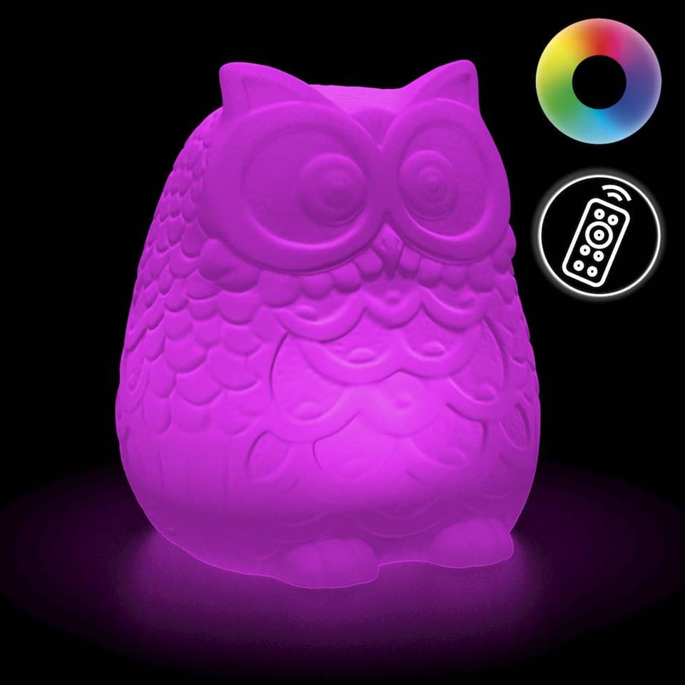 Shimmer Solar Mood Light - Owl view 1