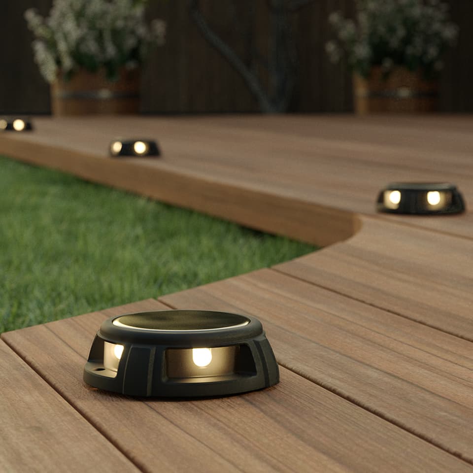 Tapdance Solar Decking Lights (Set Of 2 Warm White) view 1